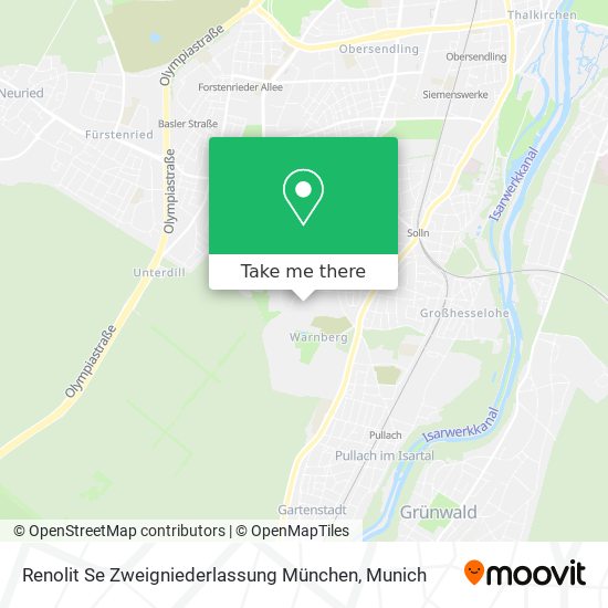 Renolit Se Zweigniederlassung München map