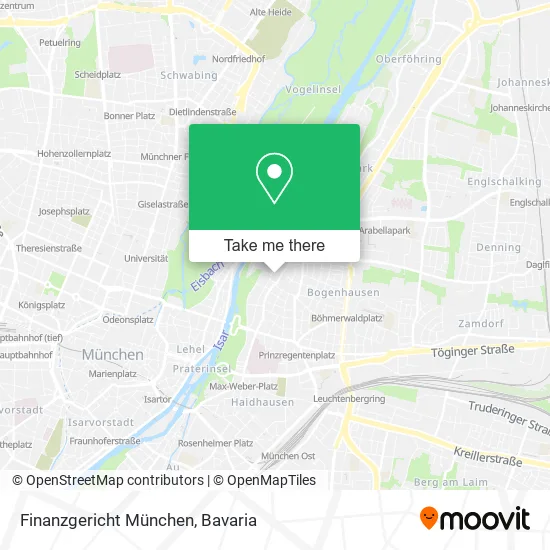 Карта Finanzgericht München