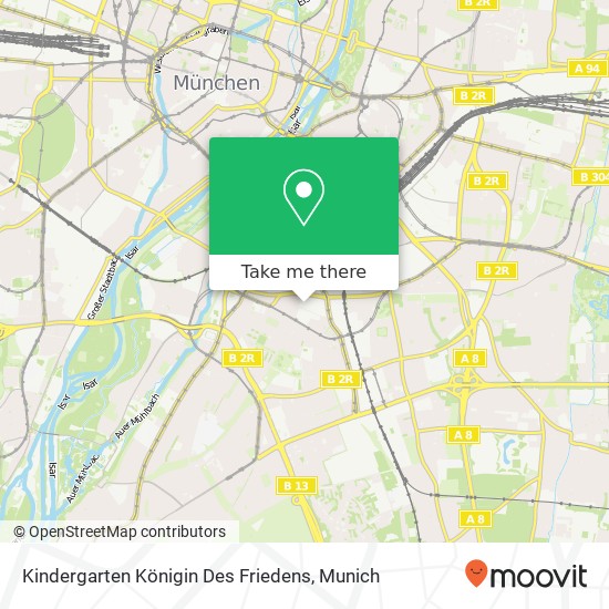 Kindergarten Königin Des Friedens map