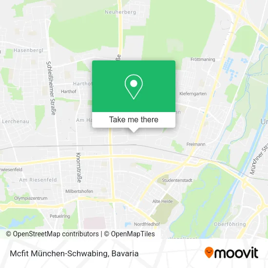 Mcfit München-Schwabing map