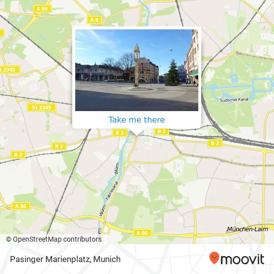 Карта Pasinger Marienplatz