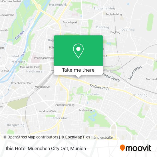 Ibis Hotel Muenchen City Ost map