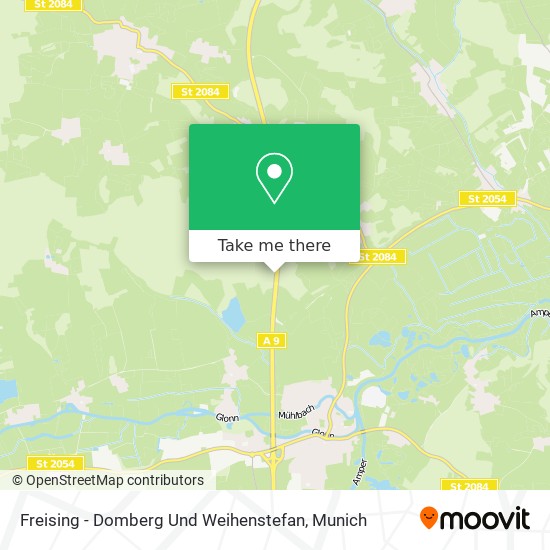 Карта Freising - Domberg Und Weihenstefan