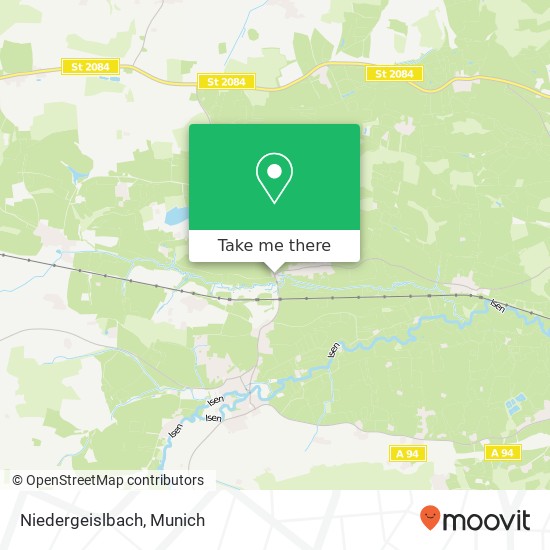 Niedergeislbach map