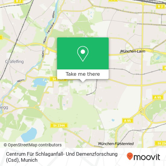 Centrum Für Schlaganfall- Und Demenzforschung (Csd) map