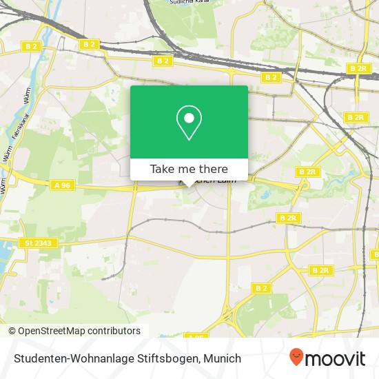 Studenten-Wohnanlage Stiftsbogen map