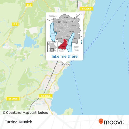 Tutzing map