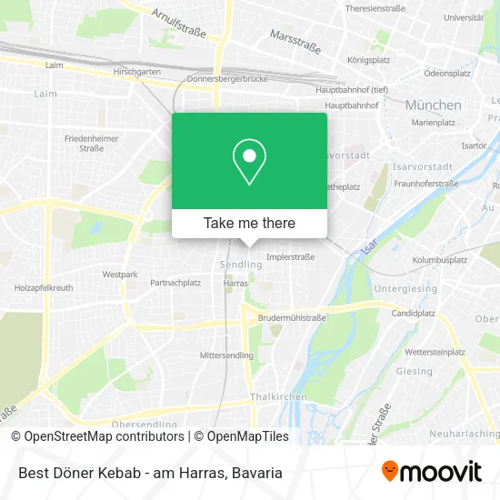 Best Döner Kebab - am Harras map
