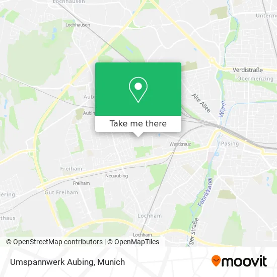 Карта Umspannwerk Aubing