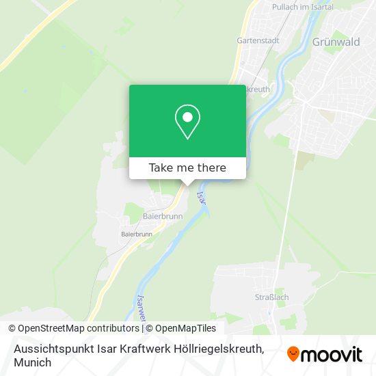 Aussichtspunkt Isar Kraftwerk Höllriegelskreuth map