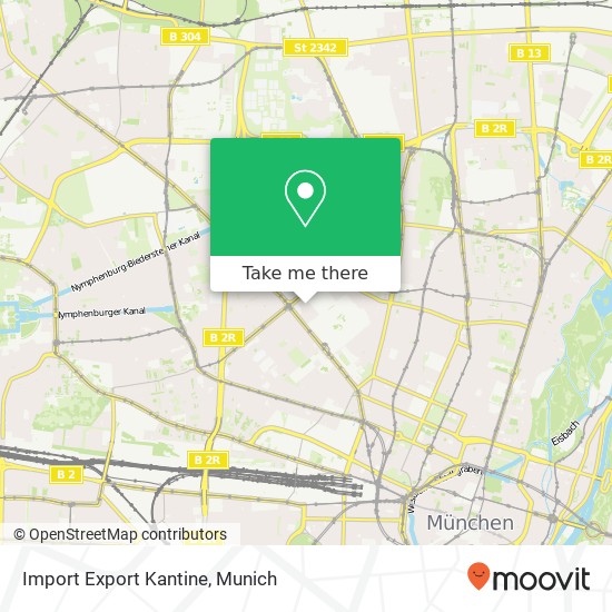 Import Export Kantine map