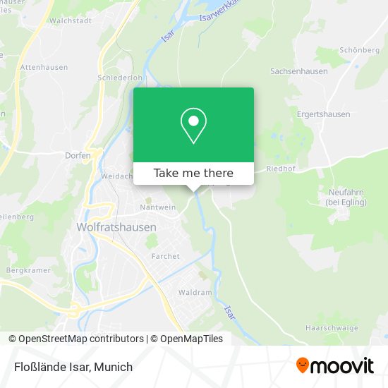 Floßlände Isar map