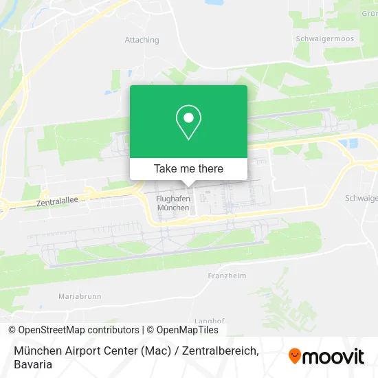 Карта München Airport Center (Mac) / Zentralbereich