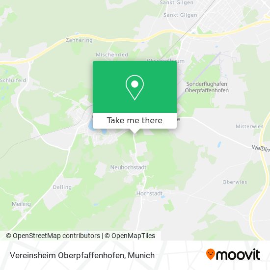 Vereinsheim Oberpfaffenhofen map