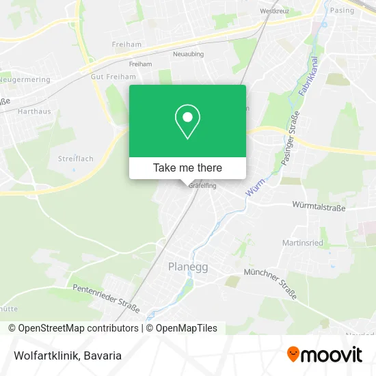 Карта Wolfartklinik