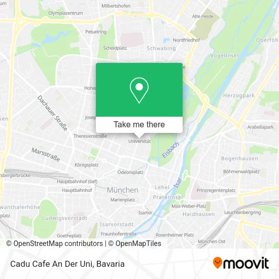 Карта Cadu Cafe An Der Uni