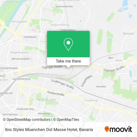 Карта Ibis Styles Muenchen Ost Messe Hotel