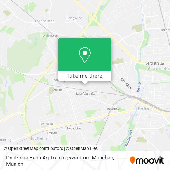 Карта Deutsche Bahn Ag Trainingszentrum München