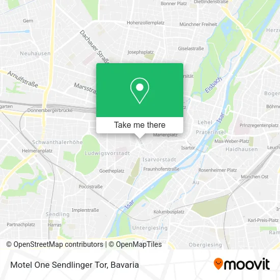 Карта Motel One Sendlinger Tor
