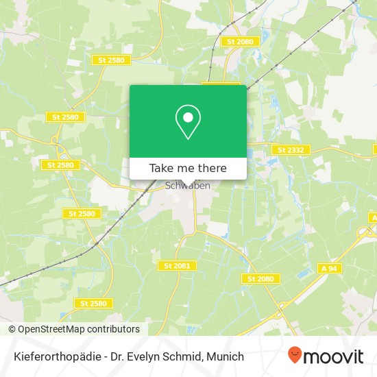 Kieferorthopädie - Dr. Evelyn Schmid map