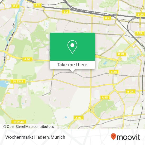 Wochenmarkt Hadern map