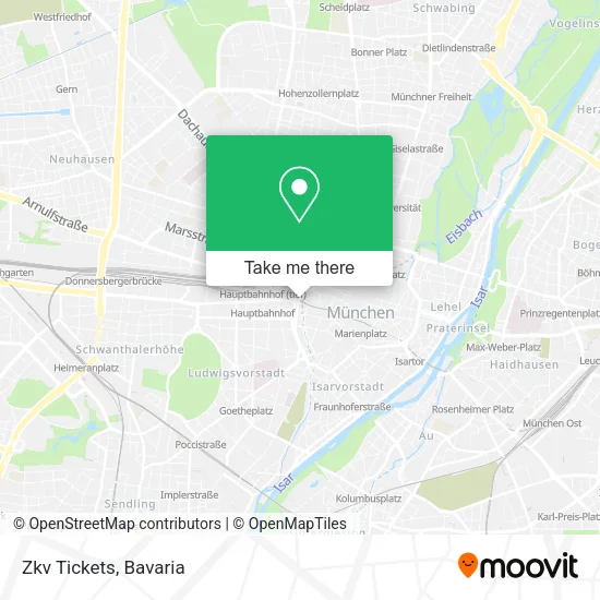 Карта Zkv Tickets