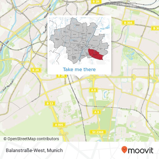 Balanstraße-West map