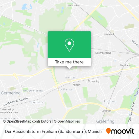 Карта Der Aussichtsturm Freiham (Sanduhrturm)