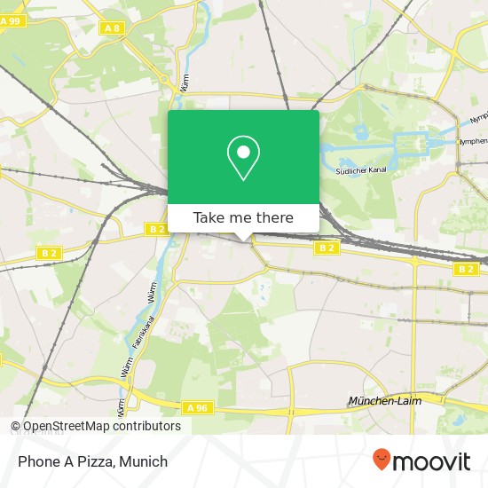 Phone A Pizza map