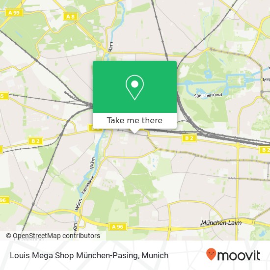 Карта Louis Mega Shop München-Pasing