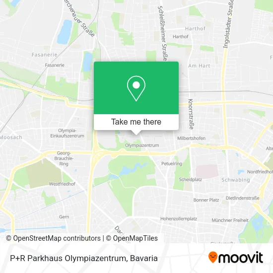 P+R Parkhaus Olympiazentrum map