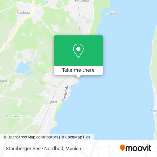 Карта Starnberger See - Nordbad