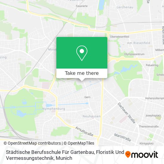 Städtische Berufsschule Für Gartenbau, Floristik Und Vermessungstechnik map