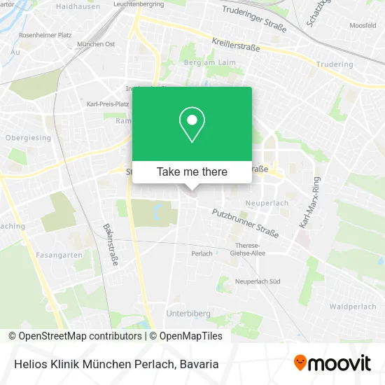 Карта Helios Klinik München Perlach
