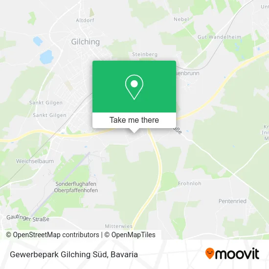 Карта Gewerbepark Gilching Süd