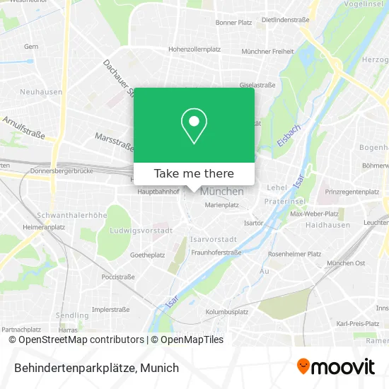 Карта Behindertenparkplätze