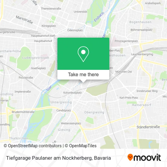 Карта Tiefgarage Paulaner am Nockherberg