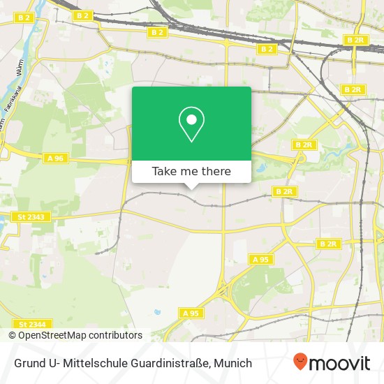 Grund U- Mittelschule Guardinistraße map