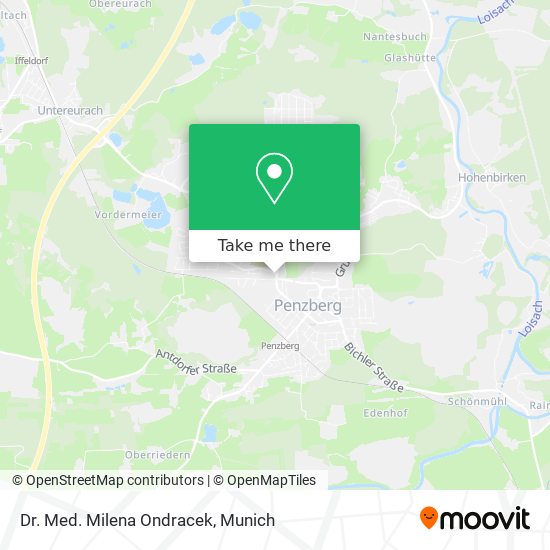 Dr. Med. Milena Ondracek map