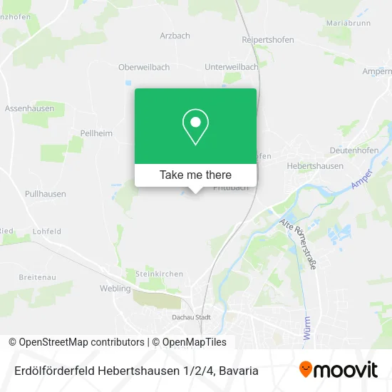 Карта Erdölförderfeld Hebertshausen 1 / 2/4