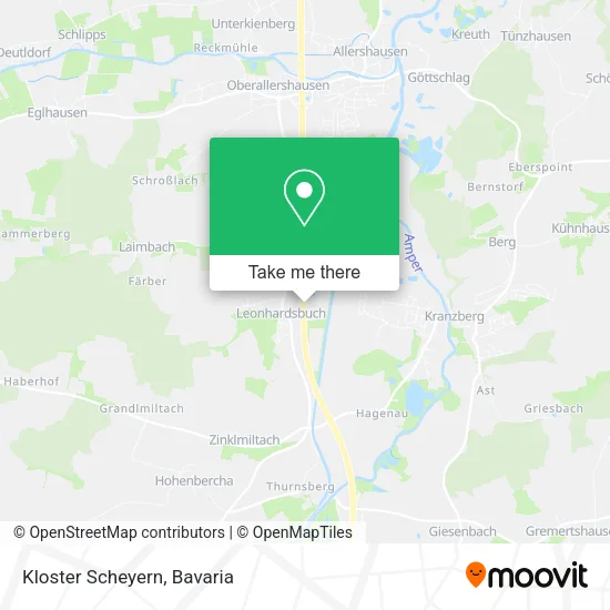 Kloster Scheyern map