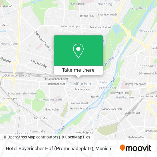 Карта Hotel Bayerischer Hof (Promenadeplatz)