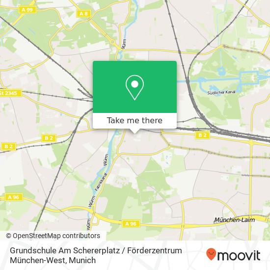 Grundschule Am Schererplatz / Förderzentrum München-West map