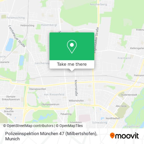 Polizeiinspektion München 47 (Milbertshofen) map