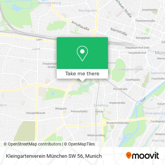 Kleingartenverein München SW 56 map