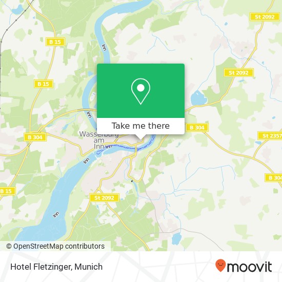 Hotel Fletzinger map