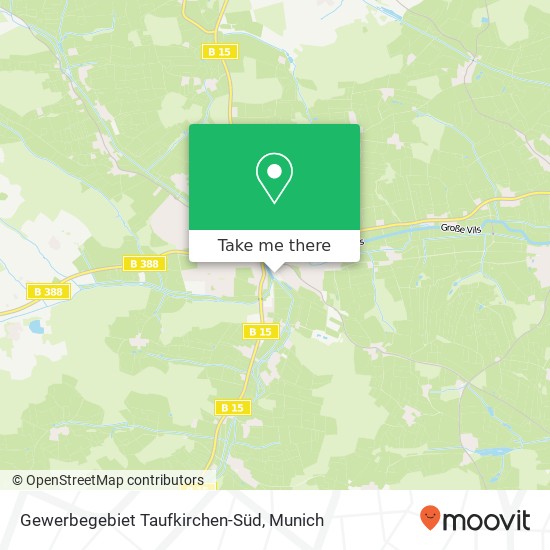 Gewerbegebiet Taufkirchen-Süd map