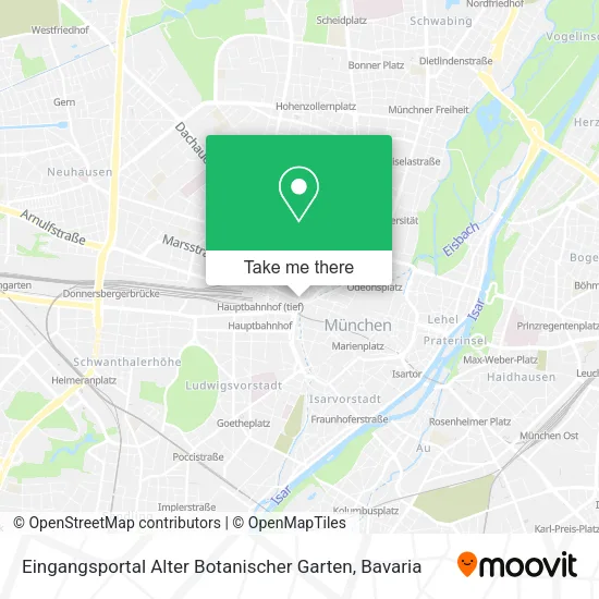 Карта Eingangsportal Alter Botanischer Garten