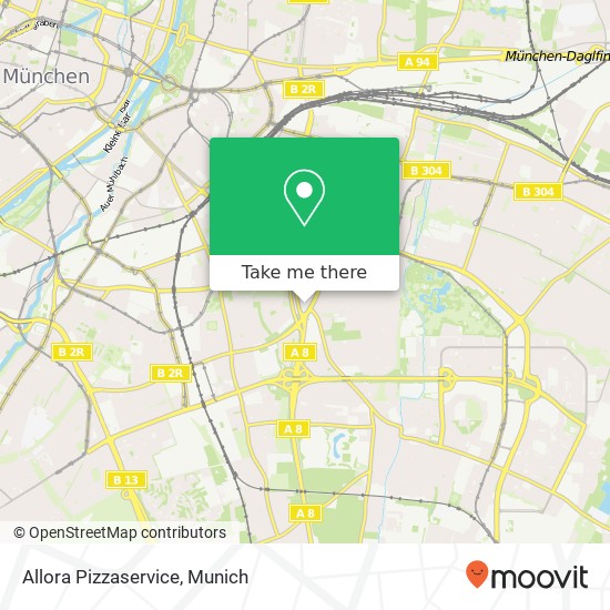 Allora Pizzaservice map