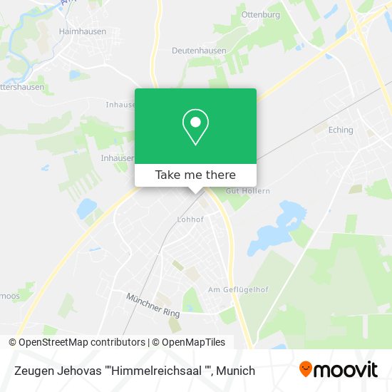 Zeugen Jehovas ""Himmelreichsaal "" map